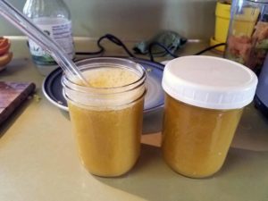 Juice in mason jars